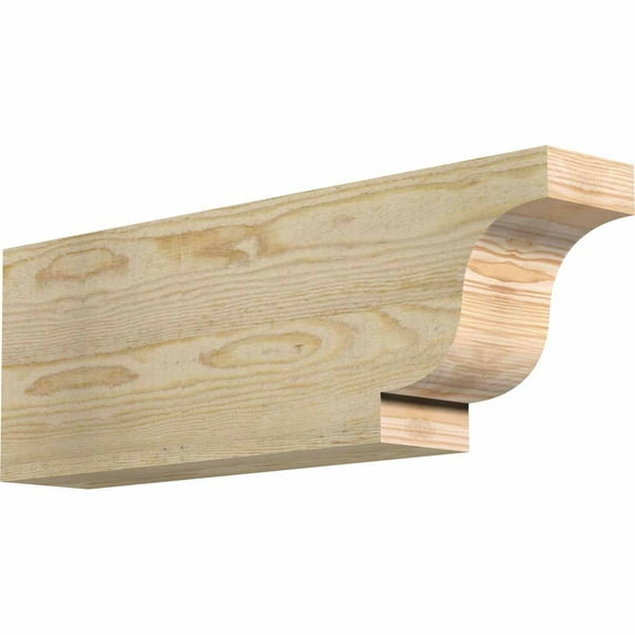 4"W x 8"H x 24"L Newport Rough Sawn Rafter Tail, Douglas Fir