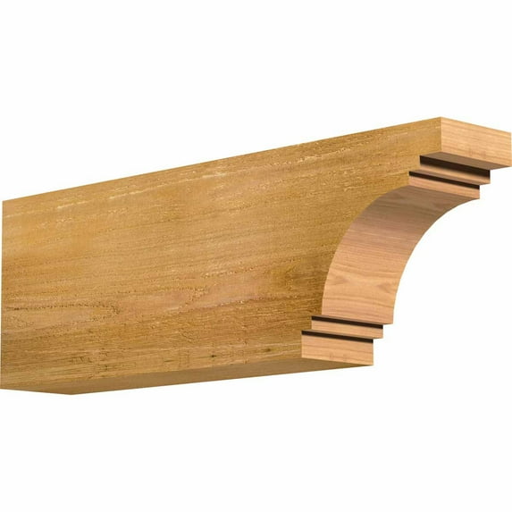 4"W x 8"H x 24"L Pescadero Rough Sawn Rafter Tail, Western Red Cedar