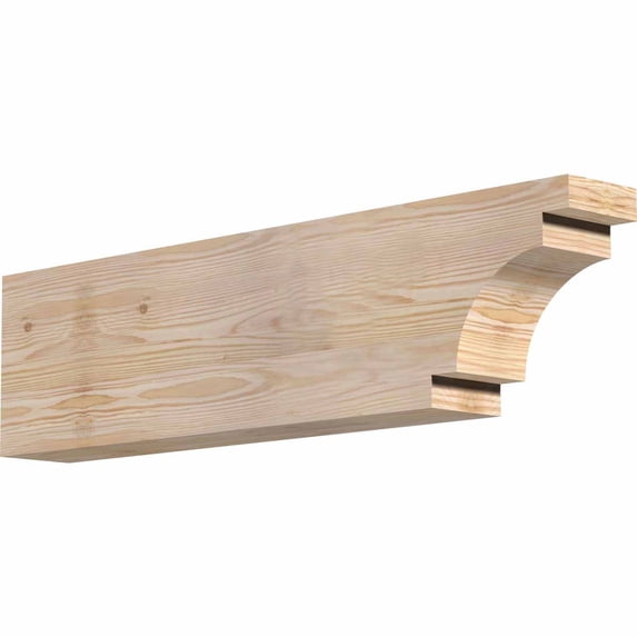 4"W x 8"H x 32"L Mediterranean Rough Sawn Rafter Tail, Douglas Fir