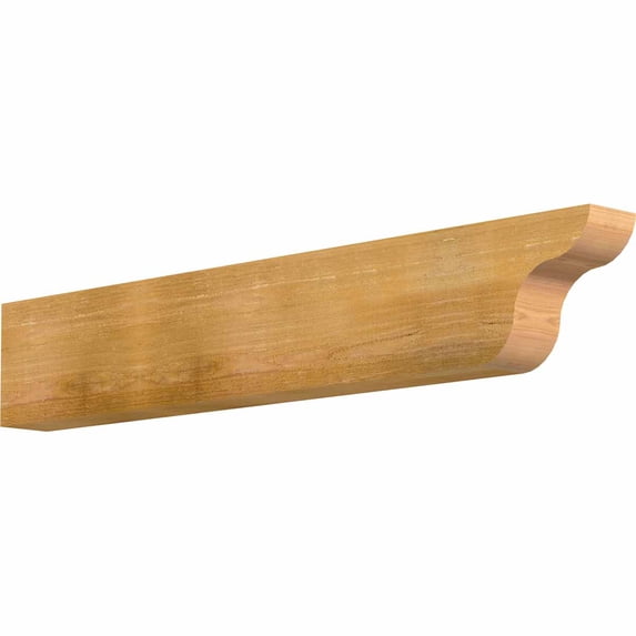 4"W x 8"H x 48"L Carmel Rough Sawn Rafter Tail, Western Red Cedar