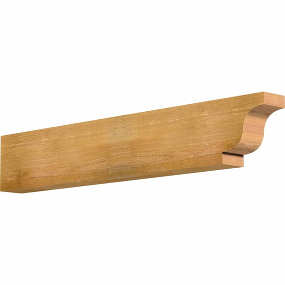 4"W x 8"H x 48"L Newport Rough Sawn Rafter Tail, Western Red Cedar