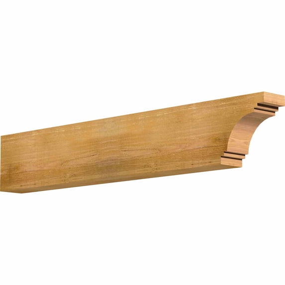 4"W x 8"H x 48"L Pescadero Rough Sawn Rafter Tail, Western Red Cedar