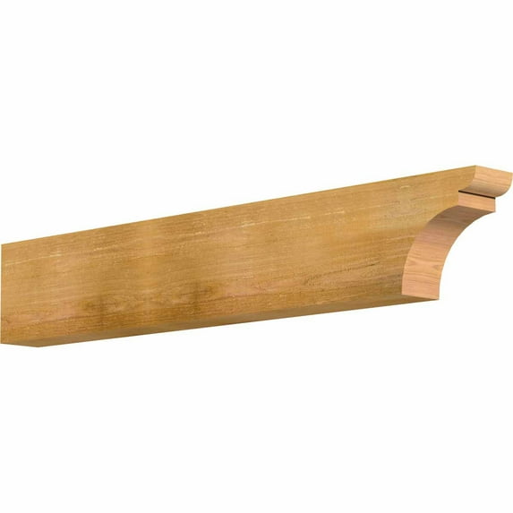 4"W x 8"H x 48"L Yorktown Rough Sawn Rafter Tail, Western Red Cedar