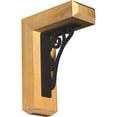 thumbnail image 1 of 4"W x 9 1/2"D x 12"H Tristan Craftsman Ironcrest Rough Sawn Bracket, Western Red Cedar (1 1/2"W x 5 1/2"D x 8"H Iron Bracket), 1 of 5