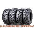 thumbnail image 1 of (4) WANDA 25X8X12 25X10X12 fit 10-16 Arctic-Cat 450 /THUNDERCAT ATV Tire Set Super Mud, 1 of 7
