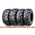 thumbnail image 1 of (4) WANDA 25X8X12 25X10X12 fit 15-19 Polaris ACE 570 2016 ACE 900 ATV Tire Set Super Mud, 1 of 7