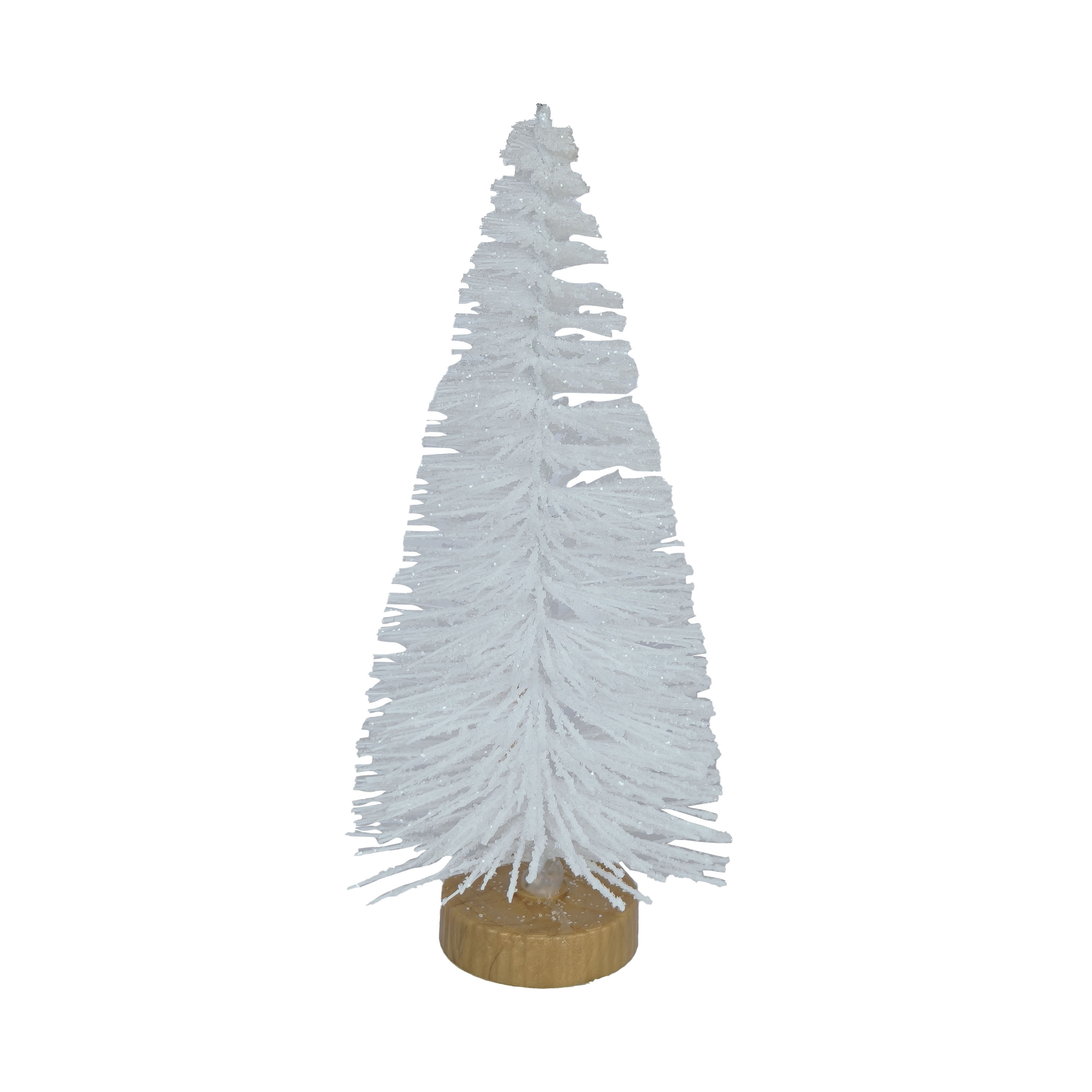 Christmas Village Pine Tree, White, 4", by Holiday Time