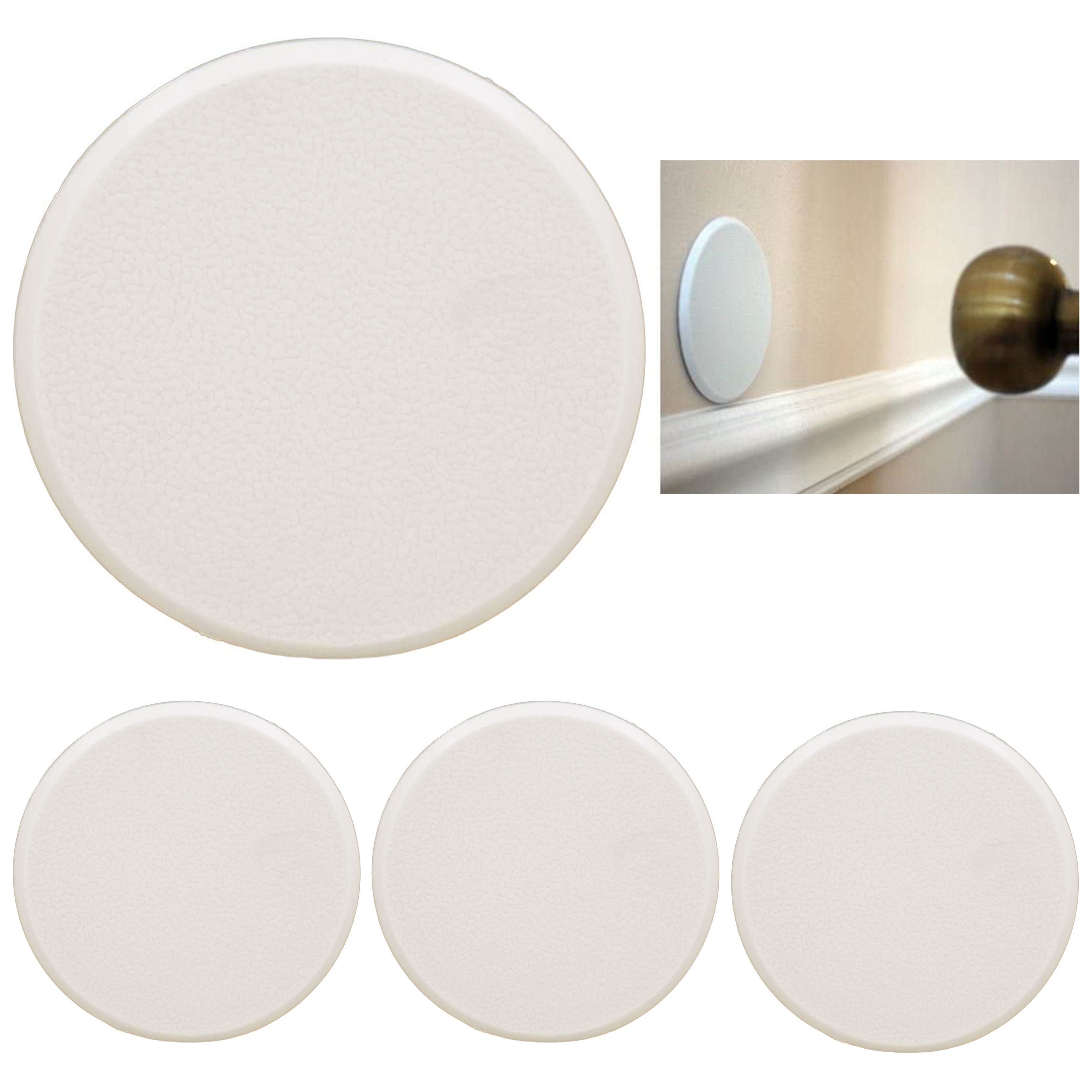 "All Top Bargains Set of 4 Wall Protector Door Knob Cover, Prevents