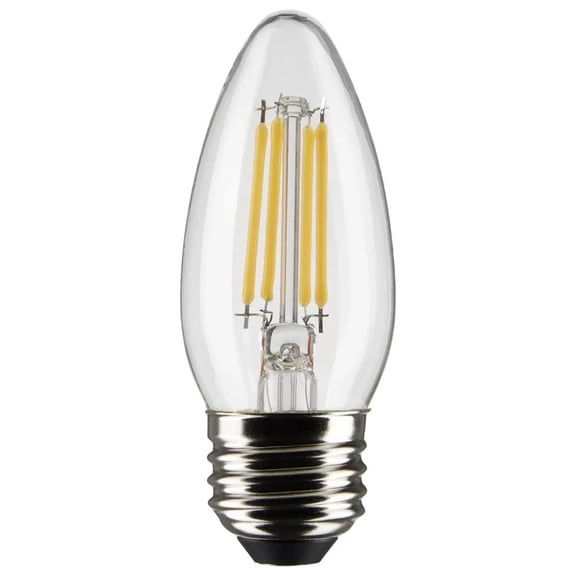 4 Watt B11 LED - Clear - Medium base - 90 CRI - 3000K - 120 Volt - 3-Pack - 6 Pack