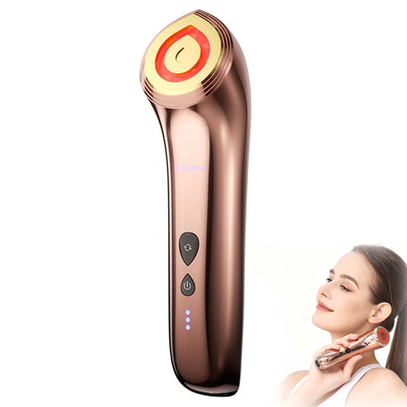 4 Wavelength Photon Face Massage Instrument Hot Cold Therapy Lifting Eye Fine Line Smoothing Wireless Rechargeable Serum Infusion Facial Neck Beauty Tool