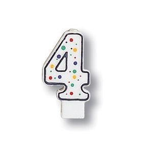 #4 Wax Birthday Candle