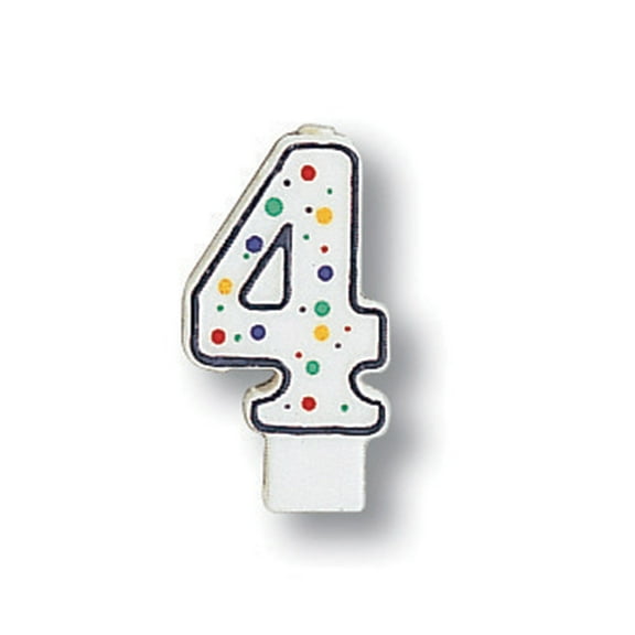 #4 Wax Birthday Candle