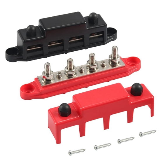 4 Way Busbar M8 High-Current Terminal Stud Multi-Function RV Conversion Accessories Car Accessories RV Supplies