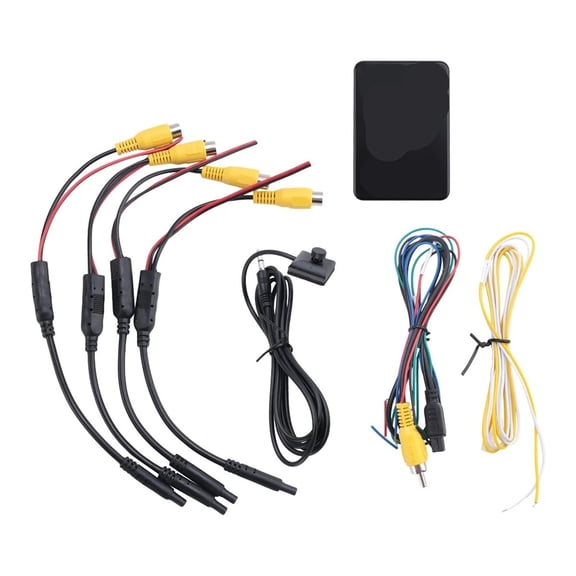 4 Way Cameras Switch System 360 View Car Camera Control Box For Rear Front Camera Rear View Backup Cameras For Car