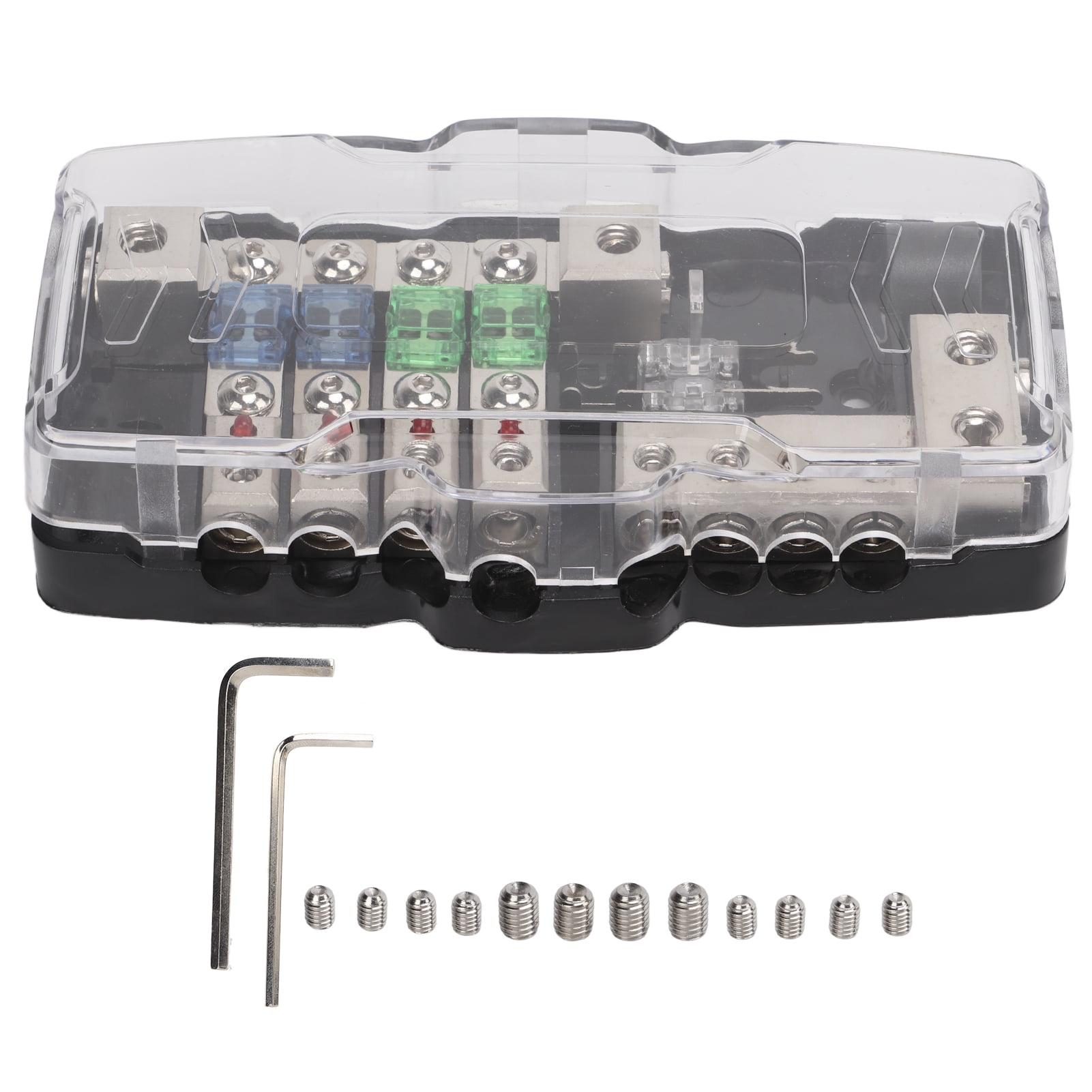 4 Way Car Audio Fuse Box with LED Indicator for ATVs UTVs Caravans ...