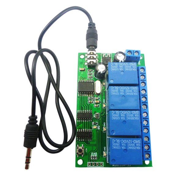 4 Way DTMF Relays Module With Sound Line Decoding For Multiple Circuit Management