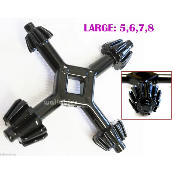 4 Way Drill Press Chuck Key - Large - 1/2 To 3/4 Universal Combinations