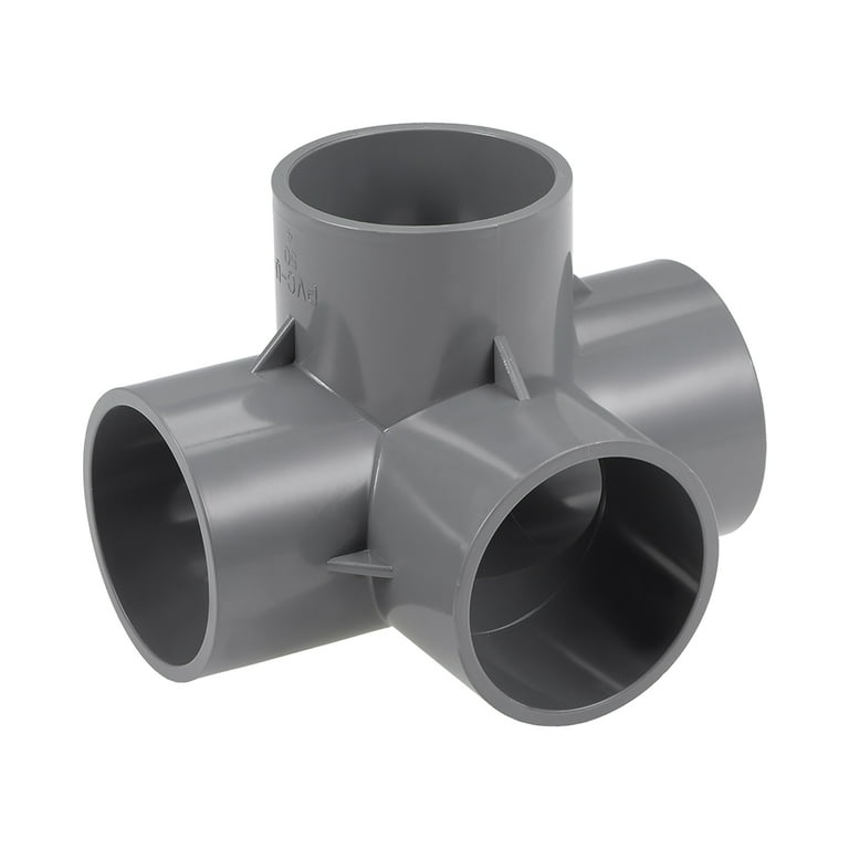 4 Way Elbow PVC Pipe Fitting Furniture Grade 1 1 2 inch Size Tee