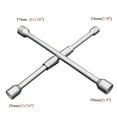 4 Way Folding Lug Nut Wrench Collapsible Cross Tire Sliding Wheel