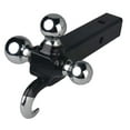 thumbnail image 1 of 4-Way Hitch Mount, Three Balls, One Hook, 1 of 1