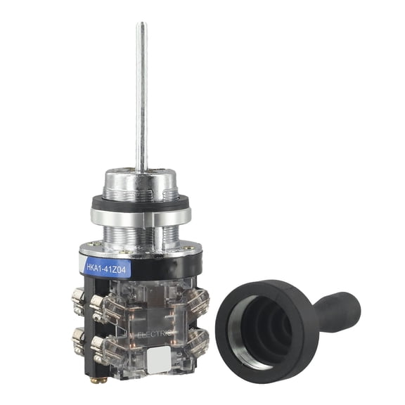4 Way Joystick Switch Controller Compatible with HKA1-41Z04, Momentary, 30mm Mounting, Black