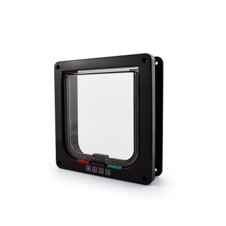 4-Way Lockable Magnetic Pet Door - ABS Frame with Secure Flap for Cats & Small Dogs‌