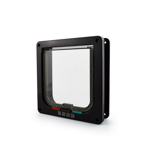 4-Way Lockable Magnetic Pet Door - ABS Frame with Secure Flap for Cats & Small Dogs‌