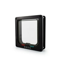 4-Way Lockable Magnetic Pet Door - ABS Frame with Secure Flap for Cats & Small Dogs‌