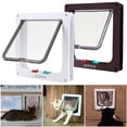 thumbnail image 1 of 4 Way Locking Pet Door for Cats & Small Dogs Magnetic Lock Flap Door Gate Frame, 1 of 7