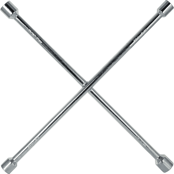 4-Way Lug Wrench - Single Pack  Heavy-Duty Construction, Professional Use