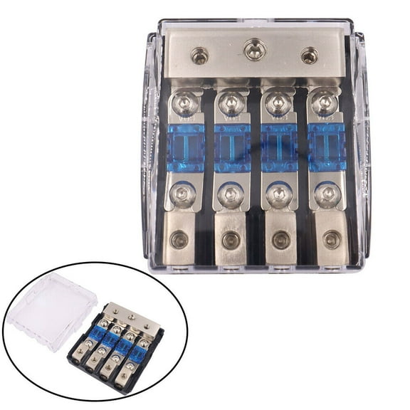 4 Way Mini ANL Blade Fuse Holder Stereo Car Audio Power Distribution Block US