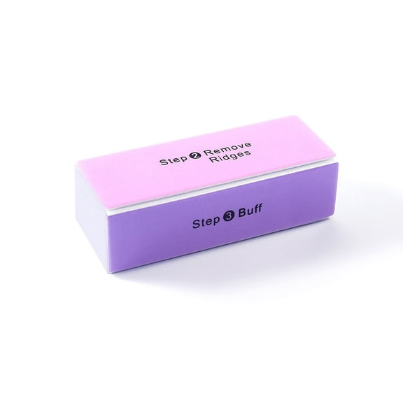 4-Way Nail Buffer Block, Professional Nail Files and Buffers for Natural and Acrylic Nails, Manicure Sanding Buffing Block for Shaping, Smoothing, Polishing and High Gloss Shine