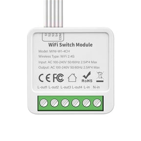 4-Way On/Off Switch Graffiti Smart WiFi Smart 4-Way On/Off Switch Mini Concealed Box Switch