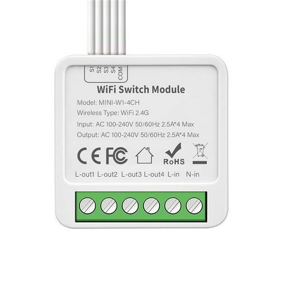 4-Way On/ Switch Graffiti Smart ZigBee Smart 4-Way On/ Switch