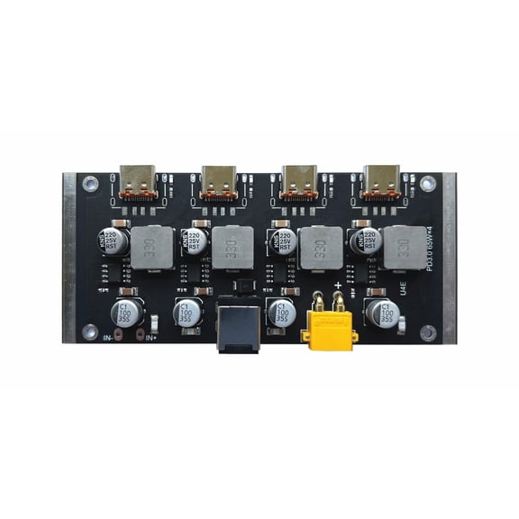 4 Way Output PD65W Fast Charging Module Type C Interfaces Support PD3.0/2.0 Fast Charging Board for Phone Laptop