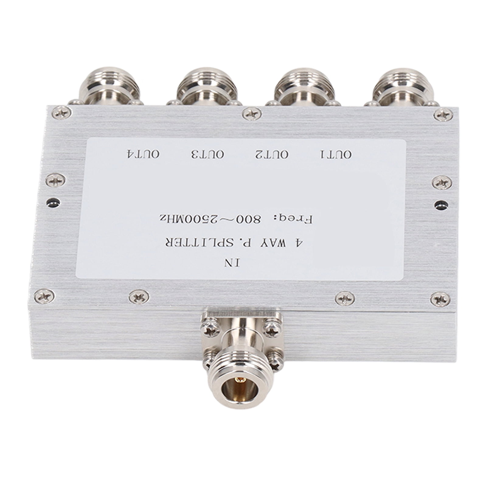 4 Way Power Splitter, 800~2500MHz Contact Sandblasted Power Splitter ...