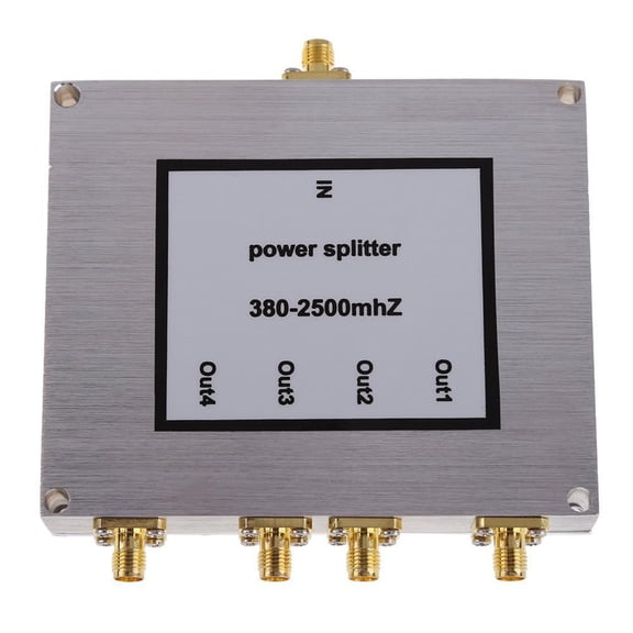 4 Way SMA Power Splitter 380Mhz-2500MHz,SMA Female Divider Signal Cable