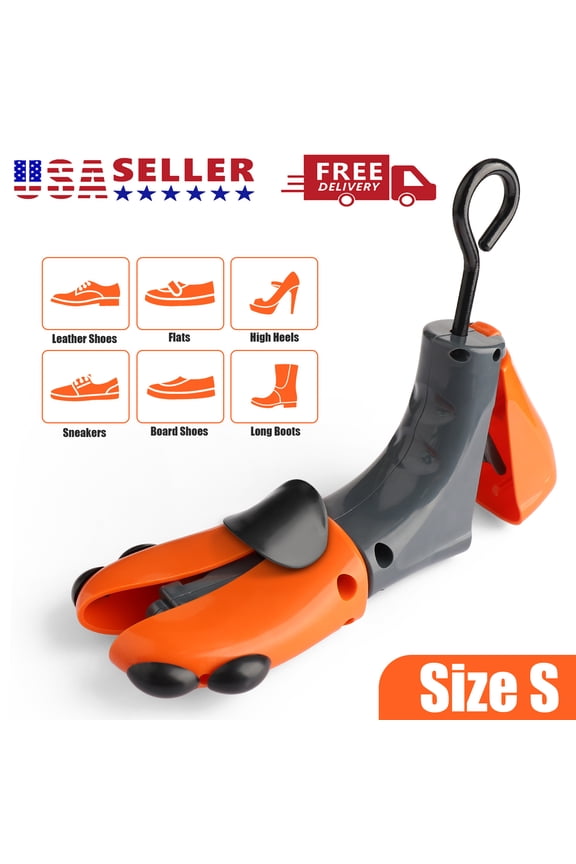 4-Way Shoe Stretcher for Women Men, Adjustable Length Width Shoe Widener Shoe Expander, Fits Cowboy Boots, Martin Boots, and Wide Feet, Small, US(5.5-10)