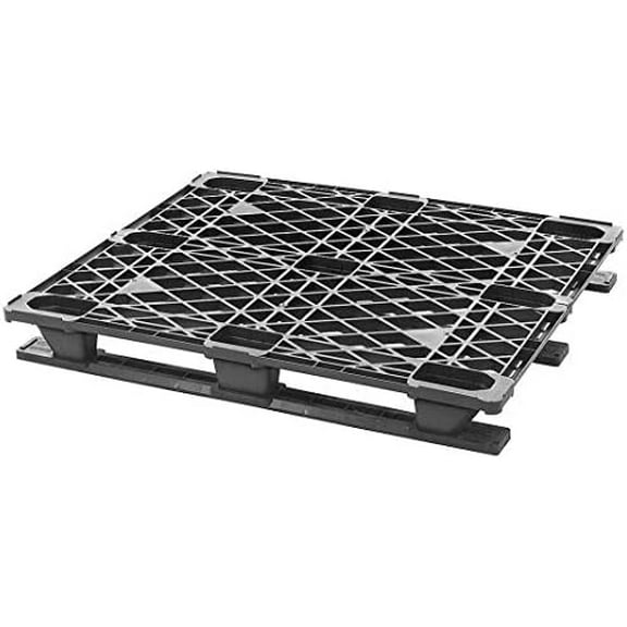 4-Way Stackable Recycled High Density Polyethylene Pallet, 48 inL x 40 inW x 5 5/8 inH-Each$$Tools & Hardware Other