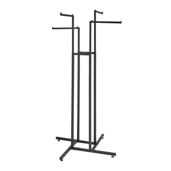 4 Way Straight Arm Clothing Rack