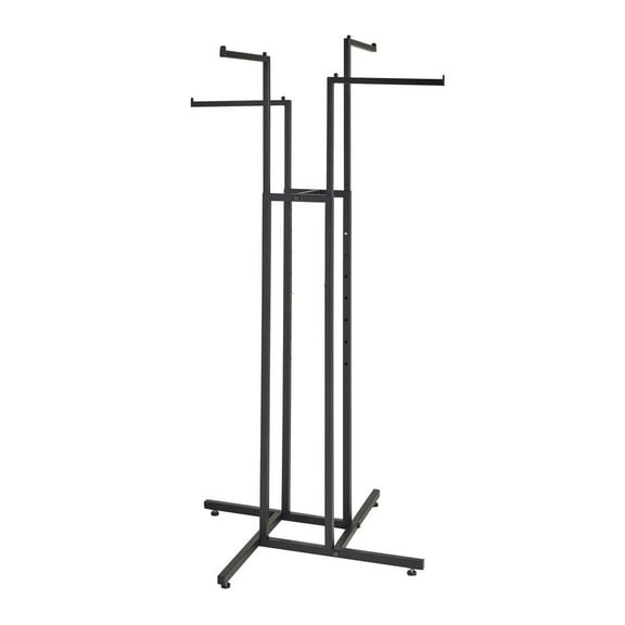 4 Way Straight Arm Clothing Rack