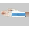 thumbnail image 1 of 4-Way Stretch Dual Stay Compression Wrist and Hand Brace (Large Left White w/ Blue Trim), 1 of 1