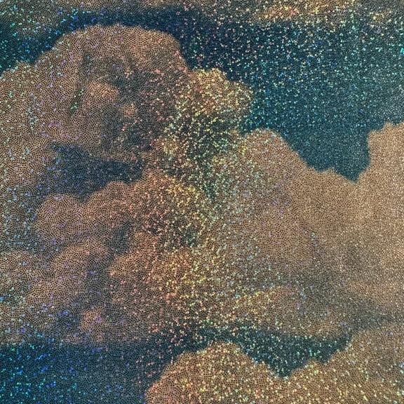 4 Way Stretch Polyester Spandex Fabric Cloud Hologram | Spandex Palace