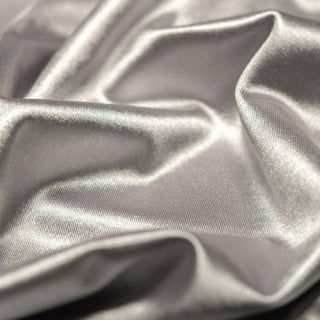 Casino 4 Way Stretch Silky Wholesale Silver Satin Fabric
