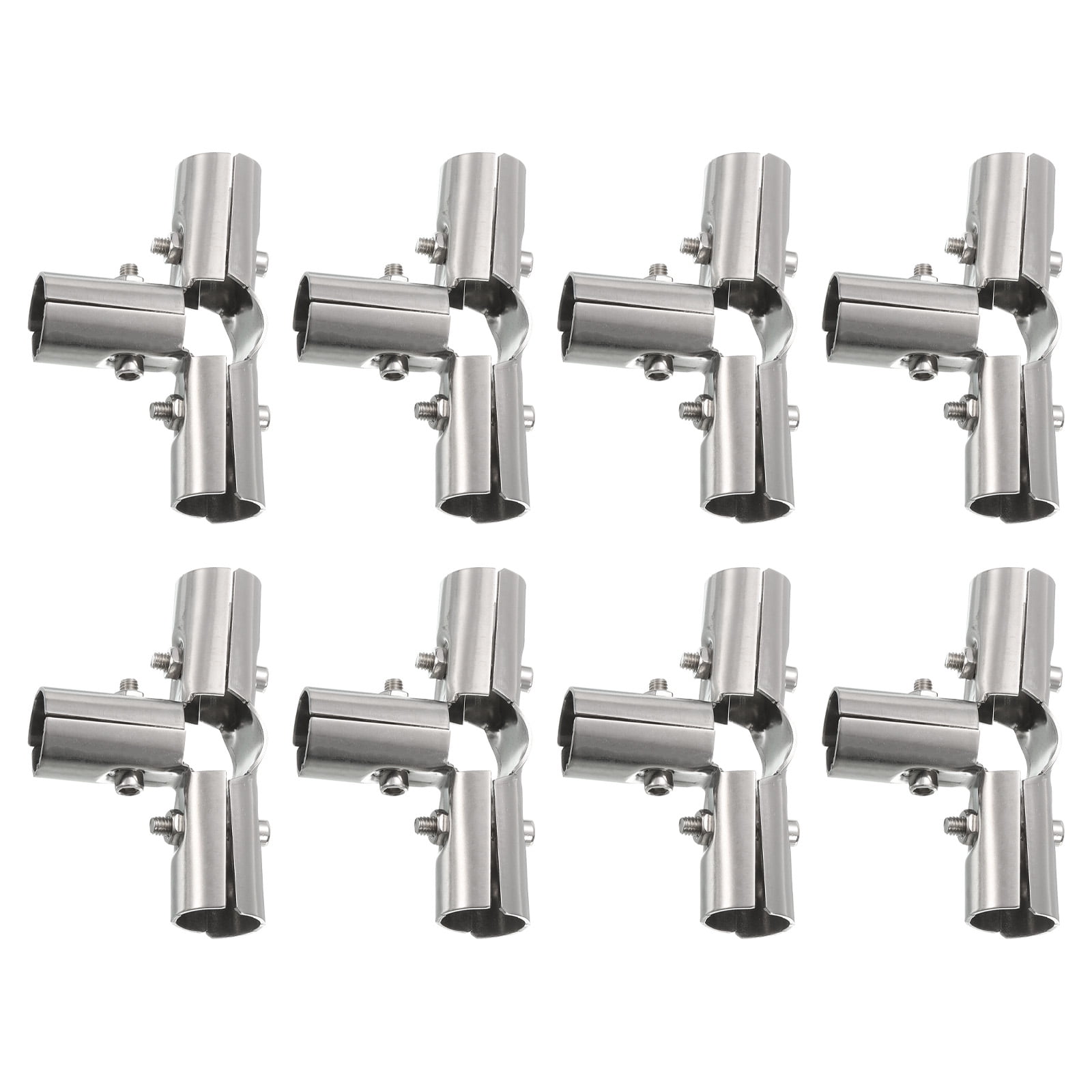 4 Way Structural Pipe Connector 8 Pack Chain Link Fence Clamp, Fit OD ...