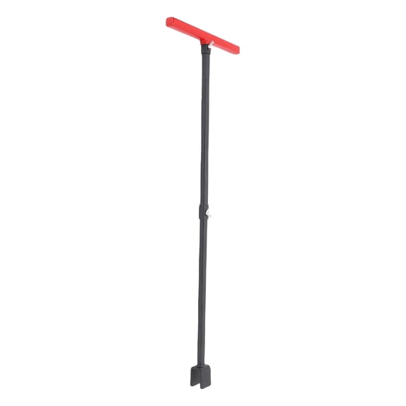 4-Way T-Handle Water Meter Key Wrench Set with Extension Pole - Heavy Duty Carbon Steel Utility Tool for Curb Stops & Underground Valves, 3/4 Inch Opening