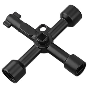 Triangular Key Tool for Train Electrical Elevator Cabinet Professional 4 Way Triangle Wrench Key Multifunctional