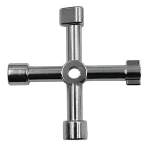 4 Way Triangle Wrench Key for Train Electrical Elevator Cabinet Triangle Key Wrench Replacement