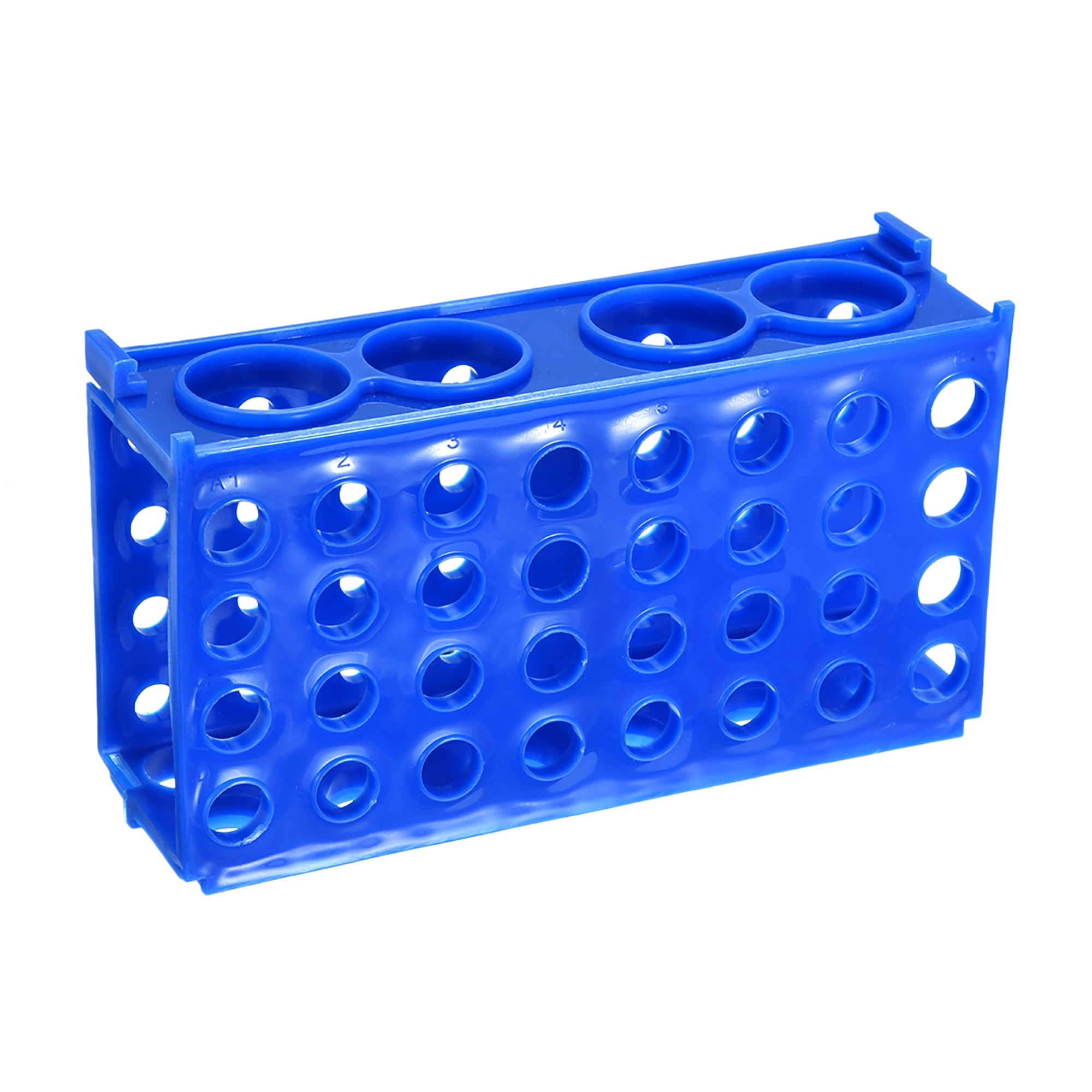 4 Way Tube Rack Polypropylene 80-Well Blue for 0.5ml, 1.5ml, 15ml, 50ml ...
