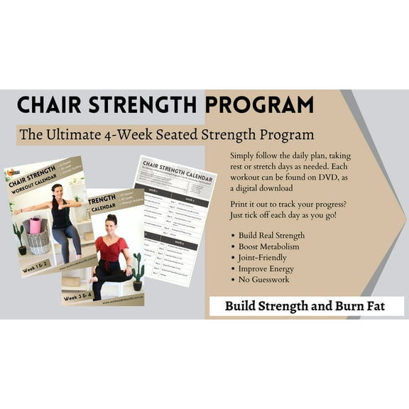 4-Week Seated Strength Program 24 workouts on 4 DVDs - Barlates Body Blitz